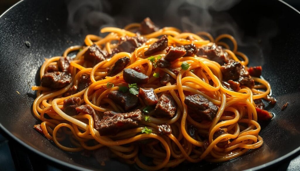Cantonese beef chow fun stir-fry Cantonese beef chow fun stir-fry