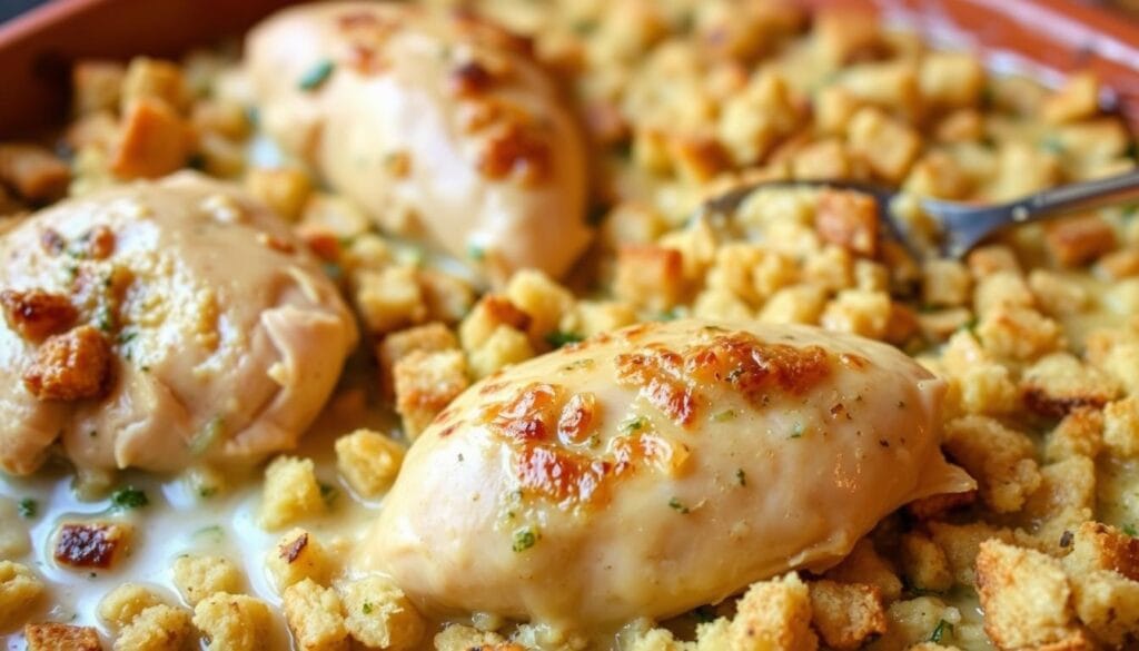 chicken and stuffing casserole recipe