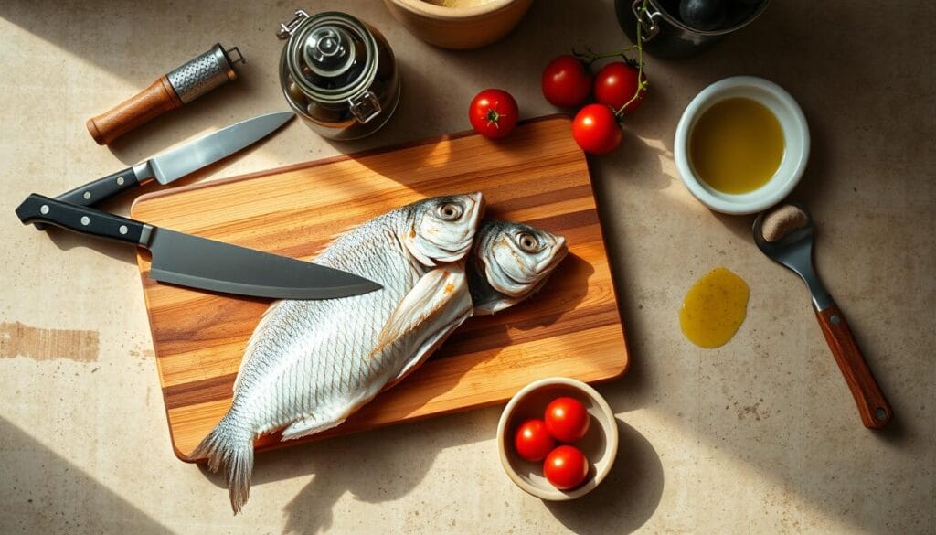 kitchen tools for Mediterranean tilapia kitchen tools for Mediterranean tilapia