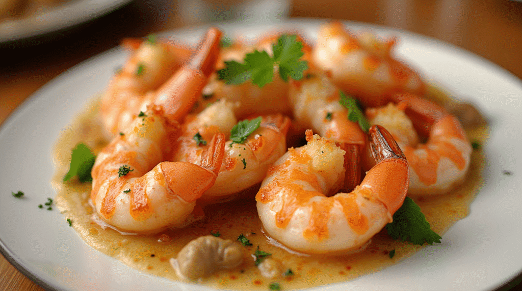 Shrimp Spaghetti with Garlic and Olive Oil
