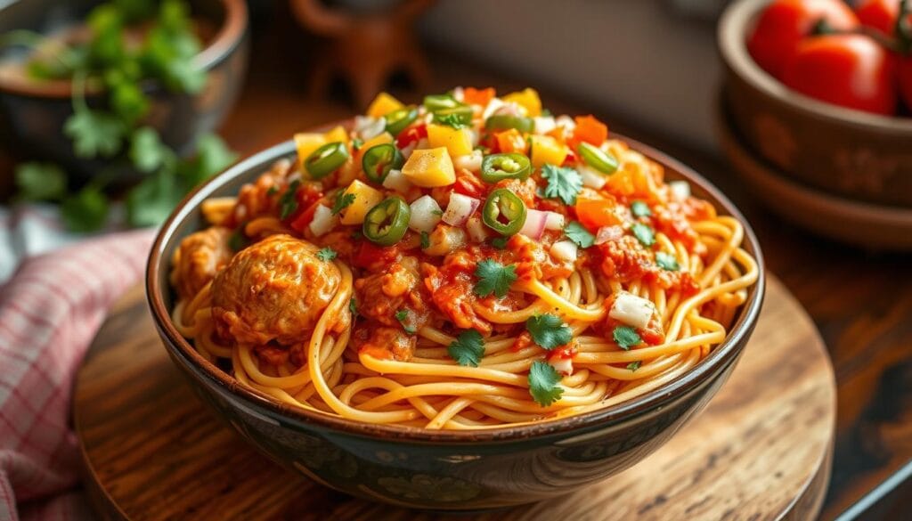 Spicy Southwestern Chicken Spaghetti Spicy Southwestern Chicken Spaghetti