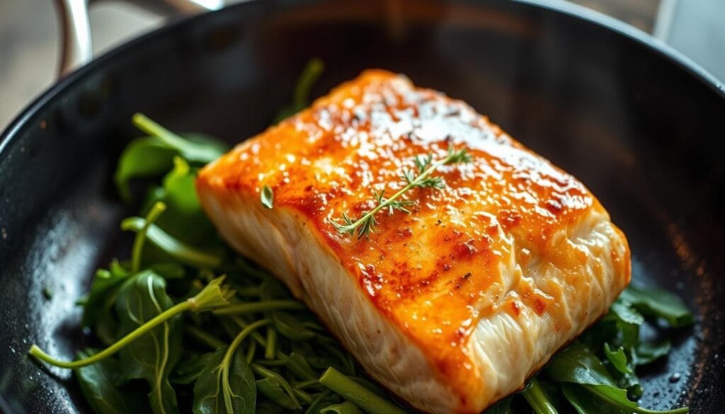 pan-seared salmon pan-seared salmon