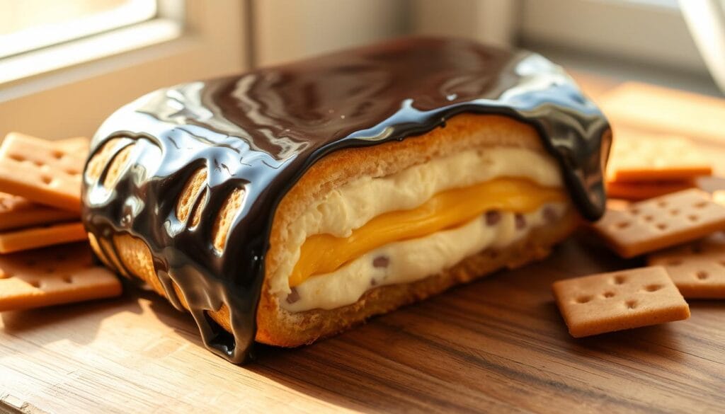 chocolate eclair cake with graham crackers