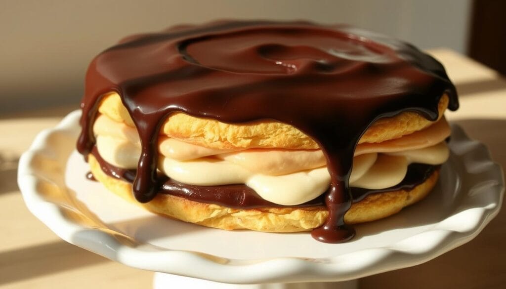easy chocolate eclair cake recipe with vanilla pudding