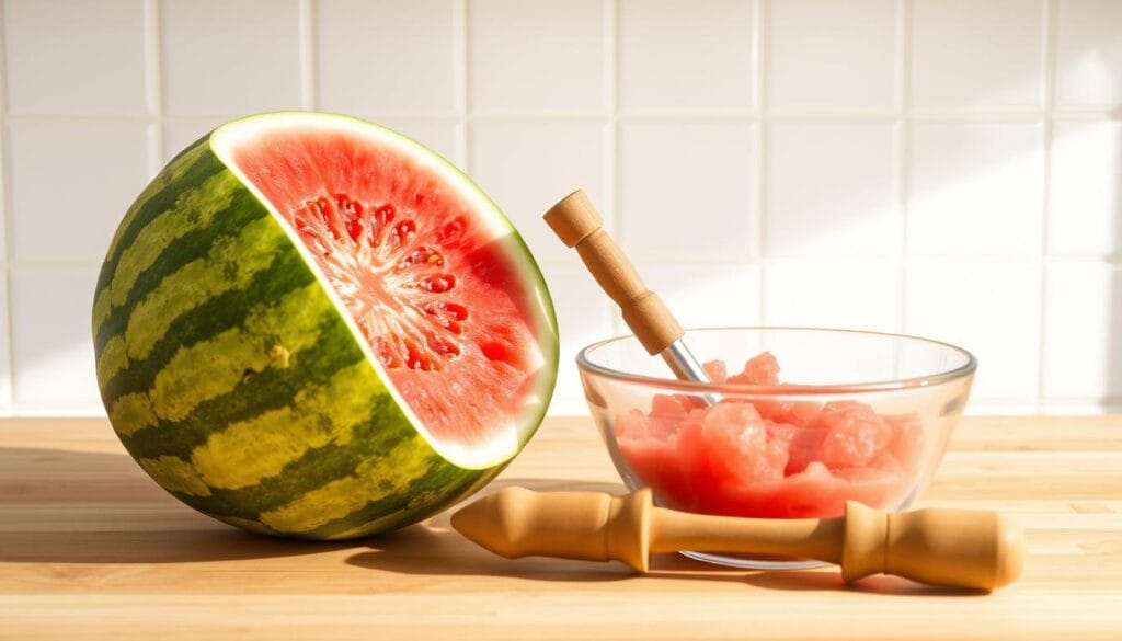 making watermelon juice without blender