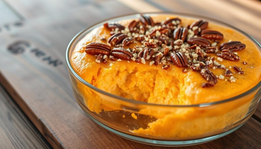 sweet potato souffle with pecan topping